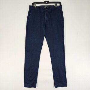 J.crew Mercantile Flex Men's Chino Pants Navy Blue Flat Front Size 29x32 SLIM